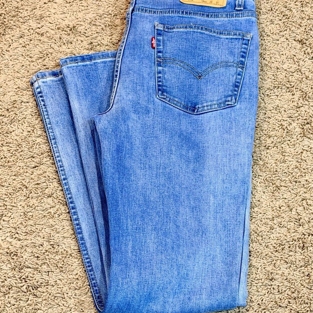Levi's Strauss 510 Jeans Youth Size 18 Reg 29X31 Blue Denim  Ajustable Waist